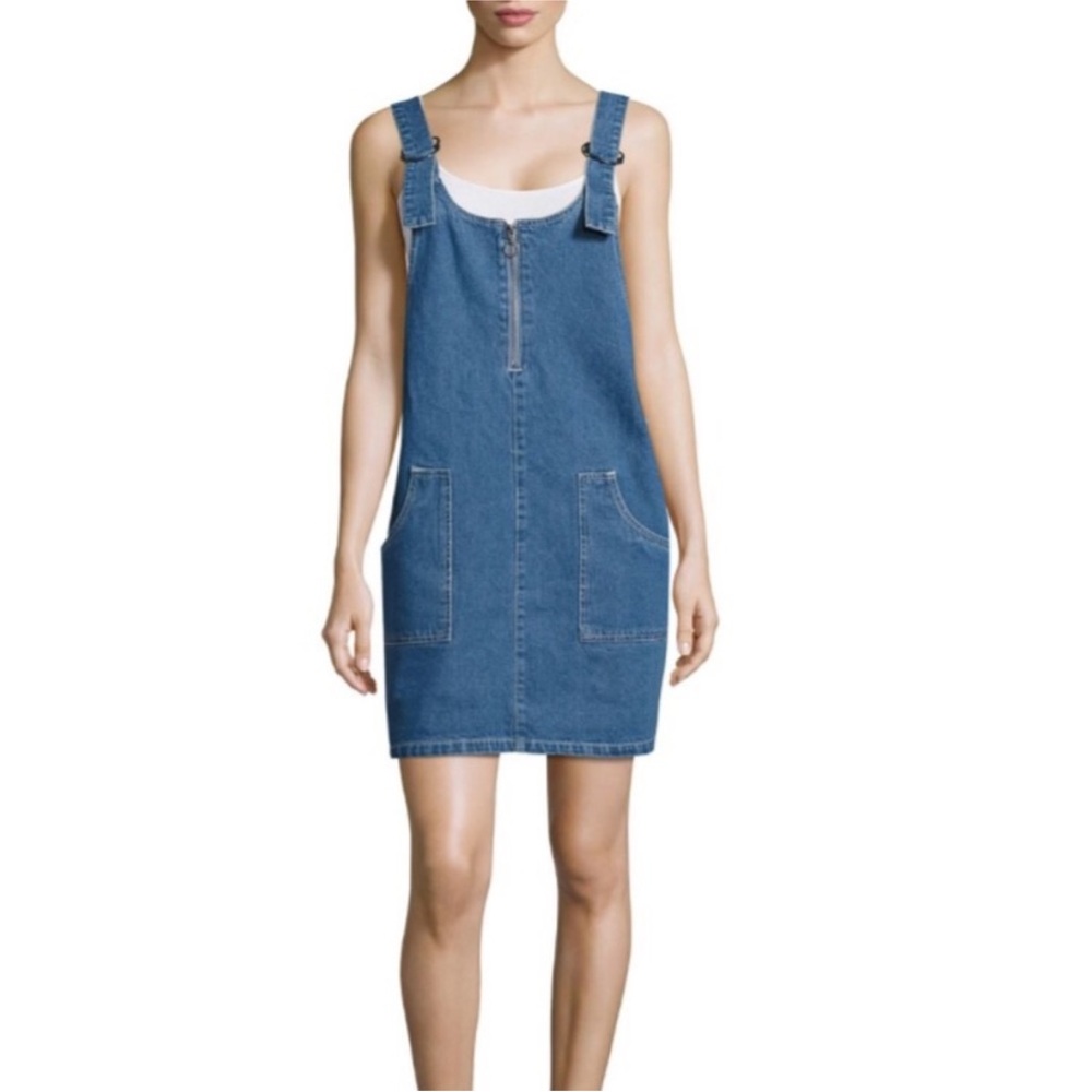 Noisy may Blue Denim Overall Dress